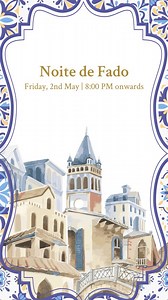 Join us for ‘Noite de Fado’ in Alfama, where the beauty of tradition unfolds before you. Let the soulful strains accompany the flavourful experience of Goan cuisine with Portuguese influences, drawing you into an unforgettable evening. Friday, 2nd May | 8:00 PM onwards To reserve your table, please call us at 0832-665-9226. #AlfamaGoa #PortugueseRestaurant #TajCidadedeGoa #TajHotels #NoitedeFado #FadoNight #TajHotels #Goa [Luxury Hotels in North Goa • Beach Resort in Goa • Taj Hotels • Fado Nigh