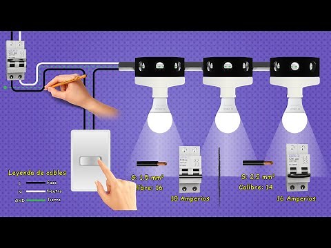 Installation of three bulbs in parallel controlled with a Simple Switch | spotlights lamps
