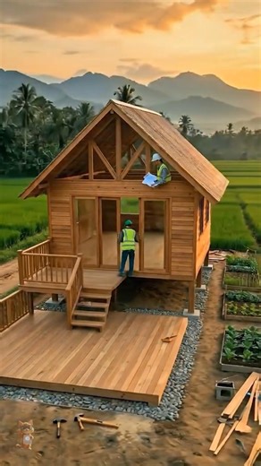 timber frame home construction #construction #timelapse #viral #timberhouse