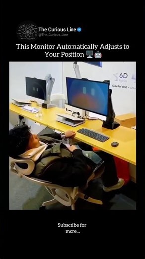 This Smart Monitor Moves and Adjusts Itself Automatically 🖥️⚡#viral #shorts #technology