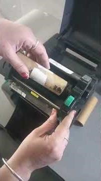 How to Install Ribbon & Label Roll | TVS LP 46 Neo Barcode Printer