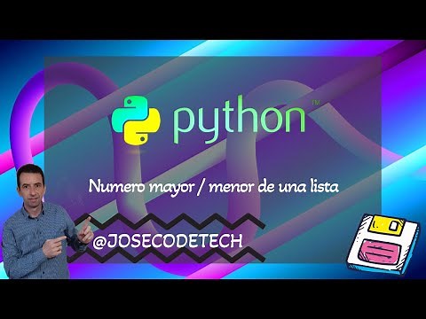 61 Python. Numero mayor y menor de una lista