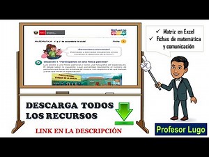 Descarga todos recursos del REFUERZO ESCOLAR 2024 (Secundaria - Matemática y Comunicación) 👨‍🏫📏🖊