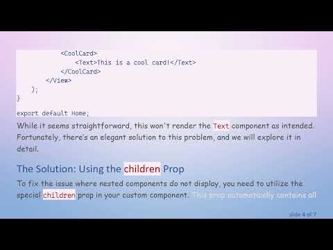 How to Create Custom Components in React Native: Use the children Prop for Success