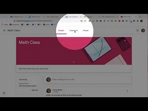 STUDENT VIEW: Students find their classmates on the people tab in Google Classroom
