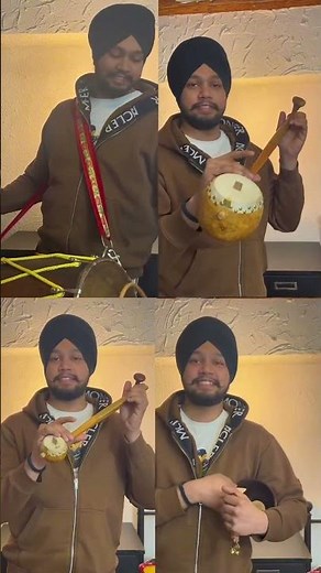 Punjabi folk Instruments- Tumbi Tumba Dhol Algozey Bugchu