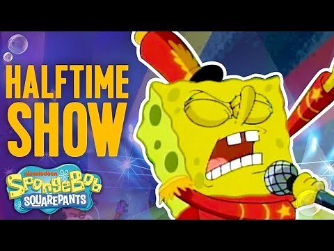 Super Bowl SpongeBob SquarePants Halftime 🏈Show Moment