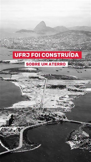 Agenda Bafafá Rio on Instagram: "Imagina uma obra complexa capaz de unir um arquipélago inteiro. Foi exatamente isso que aconteceu na Ilha do Fundão. Oito ilhas foram conectadas por um grande aterro, o mar foi drenado, nivelado e transformado em chão firme para abrigar o Campus do Fundão, da Universidade Federal do Rio de Janeiro. Entre 1949 e 1952, o Rio realizou uma intervenção que não só mudou a paisagem da Baía de Guanabara, mas também redesenhou a região. Nada ali nasceu espontâneo. Cada me