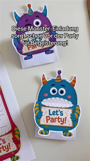 👾🎉 Die coolste Einladung für den nächsten Kindergeburtstag! Mit diesen süßen Monster-Einladungskarten wird schon die Einladung zum Highlight. Einfach herunterladen, ausdrucken, ausschneiden, beschriften, falten und verteilen – fertig! 💚 ✨ 8 verschiedene Monster-Designs 🖨️ Sofort als PDF zum Ausdrucken 🎂 Perfekt für Kindergeburtstage & Monsterpartys 📌 Speichere dir die Idee für den nächsten Kindergeburtstag! #kindergeburtstag #einladung #einladungskarte #monsterparty #printable