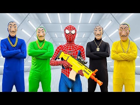 SUPERHERO's Story || Spider-Man Go To Trainning Nerf Gun !!! ( Nerf First Person Shooter )