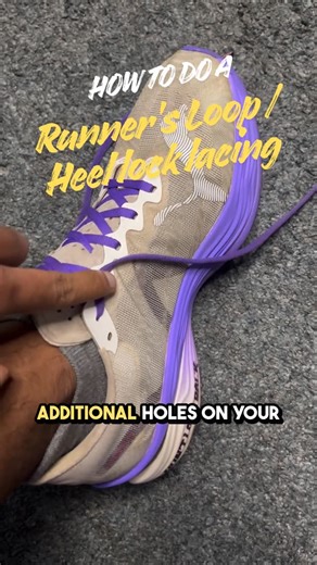 Eshaan Gupta on Instagram: "Heel slipping? Toe bangs on the shoe? Blisters near the ankle? Runner’s loop (heel lock) lacing method fixes all three by locking the heel without over-tightening the forefoot. Small lace tweak. Big difference. 👉 Try this on your next run and tell me if it helped."