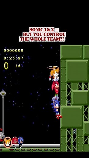 Sonic 2 But You Can Control ALL 3 Heroes 🤯 #shorts