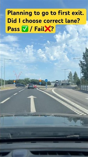 Did I choose the correct lane? #drivingtest #roadsafety #drivingtips