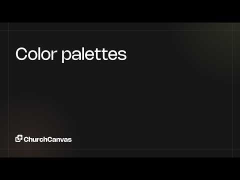 Color Palettes - Church Canvas AI Testing