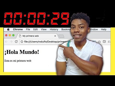 Como HACER UN HOLA MUNDO en HTML (en 30 SEGUNDOS)