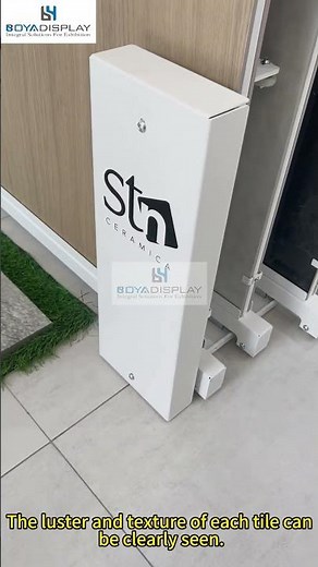 Pull-Out Rotating Tile Display System | Custom Showroom Rack Direct from Manufacturer#displayrack