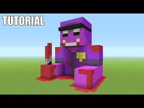Minecraft Tutorial: How To Make A Purple Guy! "FIVE NIGHTS AT FREDDY'S"!! Survival House