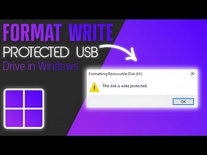 How To Format Write Protected USB Drive In Windows in 1 minute