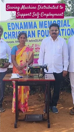 🗽🌍🙏💕Sewing Machine Distributed to Support Self-Employment