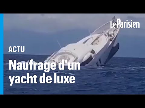Un super-yacht de luxe coule à pic au large des côtes italiennes
