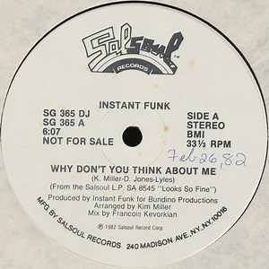 Instant Funk - Why Don't You Think About Me / Slam Dunk The Funk