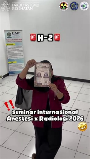 🚨 H-2 SEMINAR INTERNASIONAL 2026! 🚨 2 HARI LAGI. Udah daftar belum…? 👀🔥 📢 SEMINAR INTERNASIONAL TEKNOLOGI RADIOLOGI PENCITRAAN x KEPERAWATAN ANESTESIOLOGI 2026 🩺 “Sedation Management for Pediatric CT Imaging: A Collaborative Interprofessional Approach” Ini bukan event biasa. Ini momen upgrade ilmu relasi internasional yang nggak datang dua kali. 🌍✨ 💻 *Online via Zoom* 💰 *FREE* 🗓 *28 Februari 2026* 📌 Daftar sekarang di sini: https://q.me-qr.com/wz9qwc8j ⚠️ WAJIB mahasiswa Anestesi & Ra