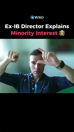 🤔 Minority interest: what is it, and why does it matter? 🧠 If you're preparing for an investment banking interview, you need to understand how it affects Equity Value and Enterprise Value. 🗣️ Tim, WSO Academy Head Mentor, breaks it down in this video. 💪 Want to master your IB technicals? ✅ Apply to WSO Academy now >>> 🔗 Link in Bio #investmentbanking #valuation #enterprisevalue #equityvalue #finance