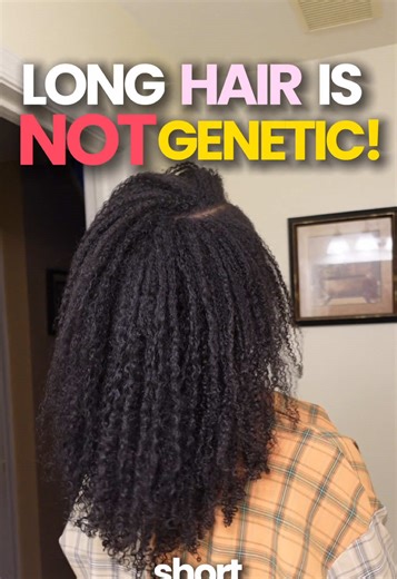 Having long natural curly hair is not genetic. Your length comes from wash day/natural curly hair routine #naturalhair #naturalhairgrowth #hairgrowthtips #washdayroutine #curlyhairroutine