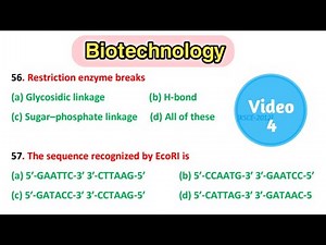 biotechnology - biotechnology mcq questions - biotechnology mcq - part 4