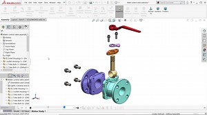 Design of Water Control Valve in Solidworks | Exploded View https://youtu.be/rWQYcUK9nE0 | CAD CAM Tutorial By Mahtabalam