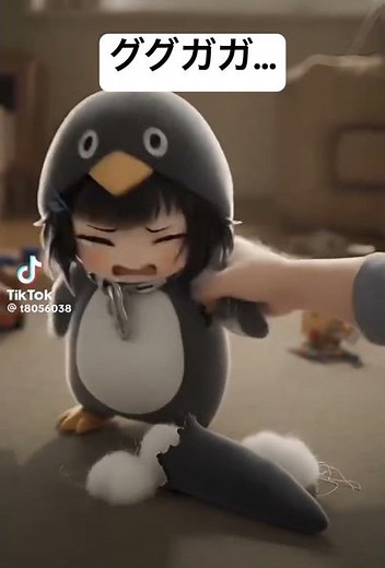 ググガガが虐められている… #ググガガペンギン #gugugaga #ググガガ