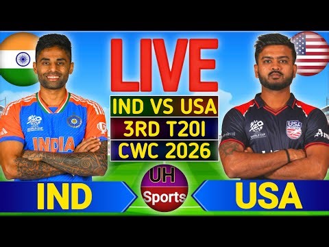 🔴 LIVE: India vs USA Live Cricket Match Today, T20 World Cup 2026, Cricket Live Match Score & Update