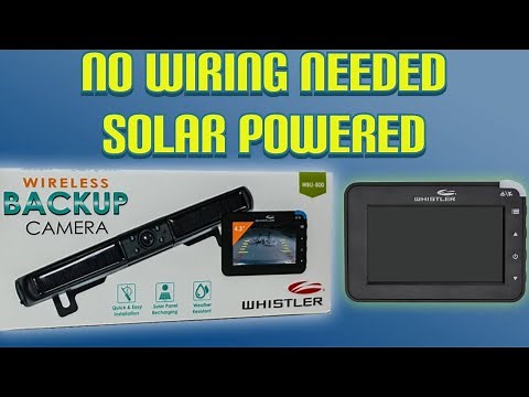 Best Wireless Back Up Camera for $100// Wireless No Wiring Needed With Monitor Solar Power WBU-800
