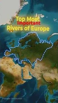 Rivers Of Europe for UPSC |Rivers of Europe in 1 Minute | Volga, Danube, Rhine & .. |World Geography