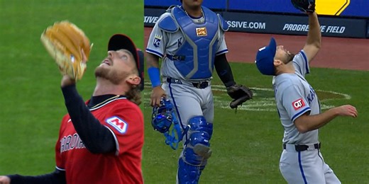 This was a true pitchers' duel ... of catching popups?