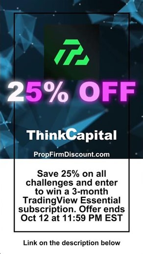 ThinkCapital Discount — 25% Off All Challenges + Win 3 Months of TradingView Essential | Prop Coupon