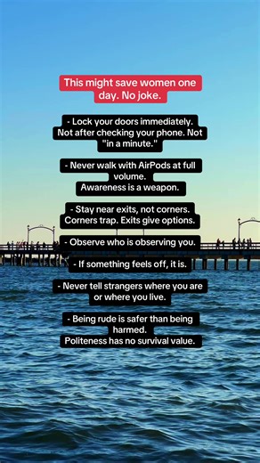 Trust instincts. Move smart. Stay alert. Your safety > their comfort. #StayAlert #PersonalSafety #StreetSmart #SelfProtection #SafetyFirst