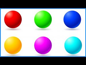 Learn Colors with Pin Balls | Kindergarten Cartoon Animation | Preschool Educational Colours Video