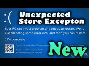 How to fix Unexpected Store Exception Error in Windows 10