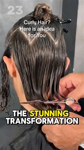 22K views · 49 reactions | A woman walked into the salon with long curly hair, and after the stylist’s touch, the stunning transformation left everyone speechless—watch in the comments below.  | Cinnamon | Facebook