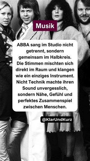 Warum ABBA wie eine Stimme klang. #musik