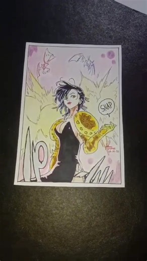 Drawing Merlin from The Seven Deadly Sins