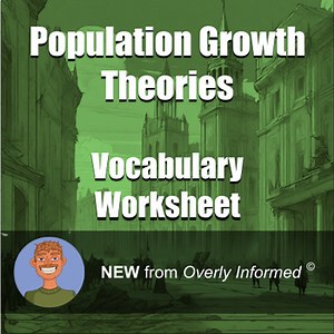 Population Growth Theories Vocabulary Worksheet