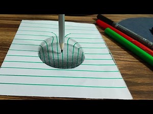 3D Hole Drawing ✏️ | Realistic Optical Illusion on Paper