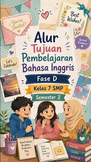 Alur Tujuan Pembelajaran (ATP) Bahasa Inggris Kelas 7 SMP Semester 2 #atp #bahasainggris #cefr