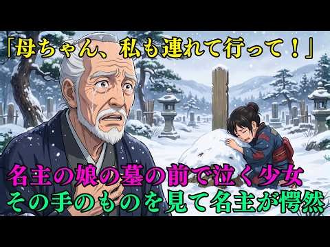 名主の娘の墓にすがりつき泣く物乞いの少女、その手に握られたものを見た名主が愕然とする…果たしてその正体とは？| 昔話 | 時代劇 | 野談| 説話 | 民話