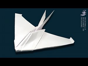 Advanced Paper Airplane Tutorial - Paper Plane that flies | F-117 Nighthawk