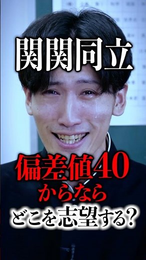If your academic ability (deviation score) is around 40, which of the Kansai-Kansai-Doshisha-Rits...
