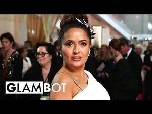 Salma Hayek GLAMBOT: Behind the Scenes at Oscars | E! Red Carpet & Award Shows