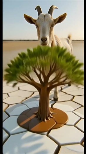 The goat saves a dying chocolate tree #ai #cartoonvideo #cartoon